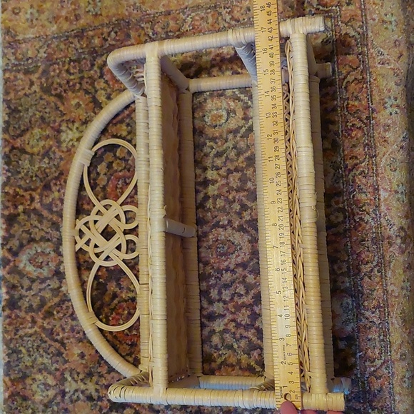 Vintage Boho Wicker Shelf - Picture 9 of 14